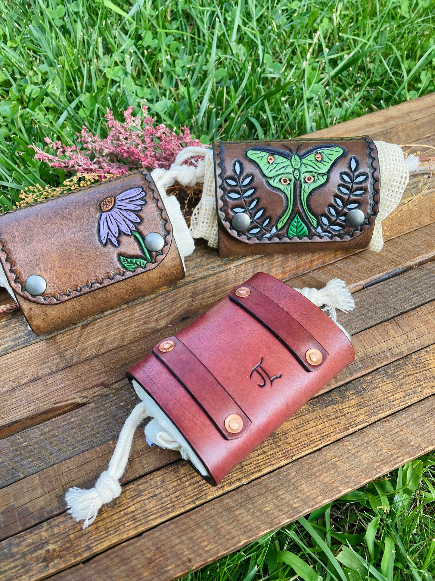 Foraging Bag: Luna Moth & Flower