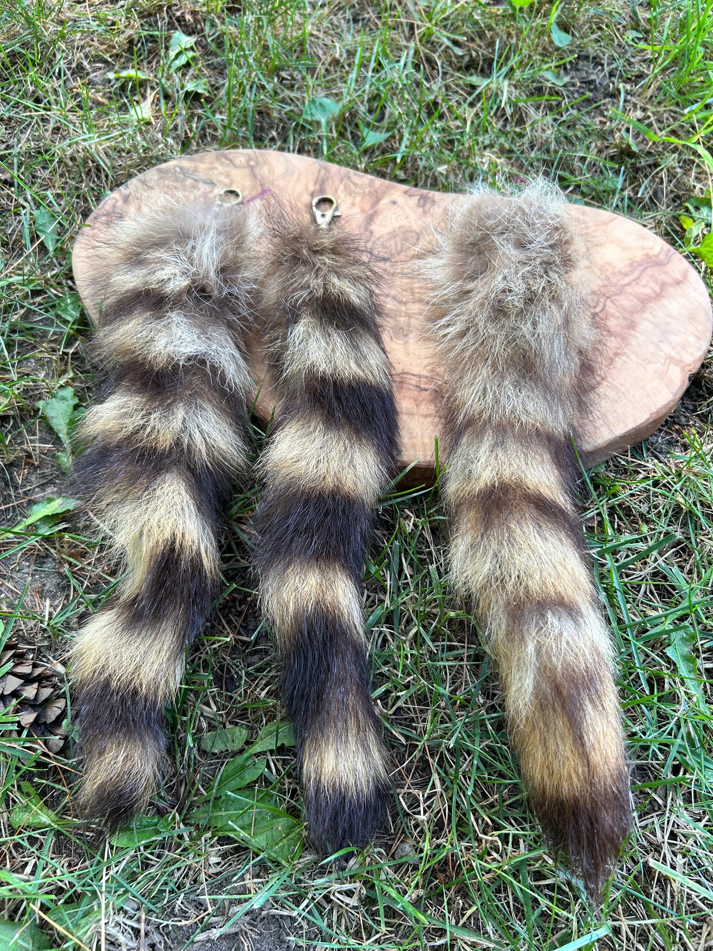 Raccoon Tail Keychain