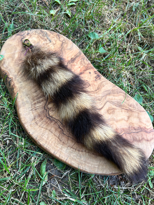 Raccoon Tail Keychain