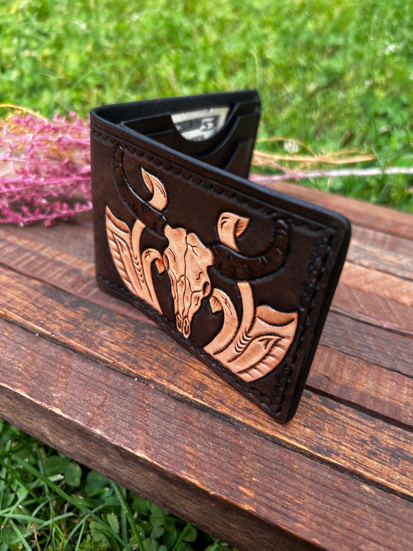Wallet: Bull Skull