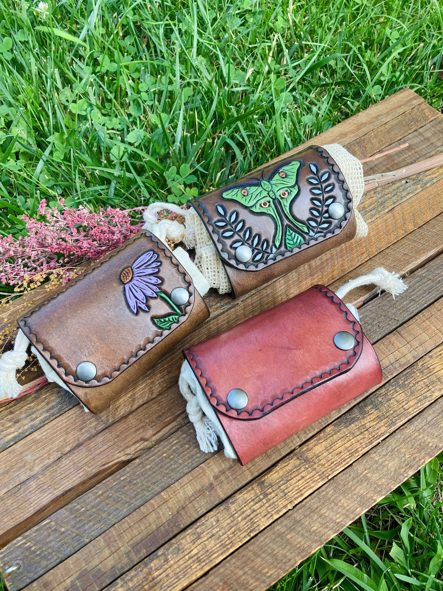 Foraging Bag: Luna Moth & Flower