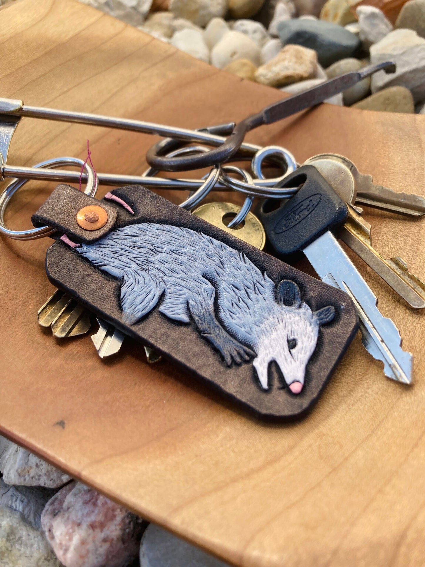Keychain: Opossum