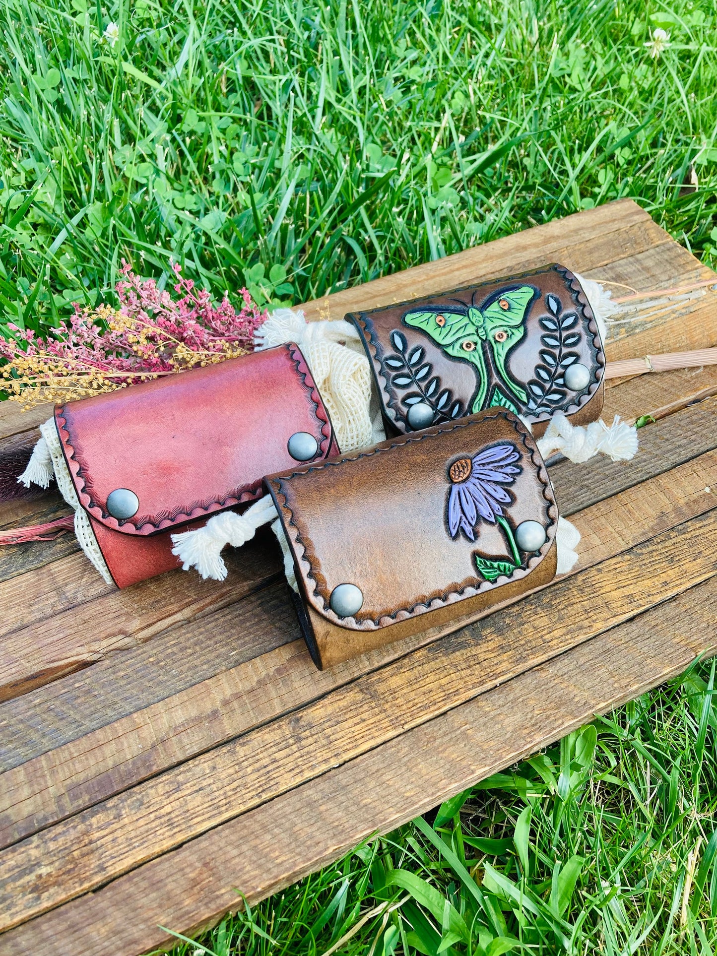 Foraging Bag: Luna Moth & Flower