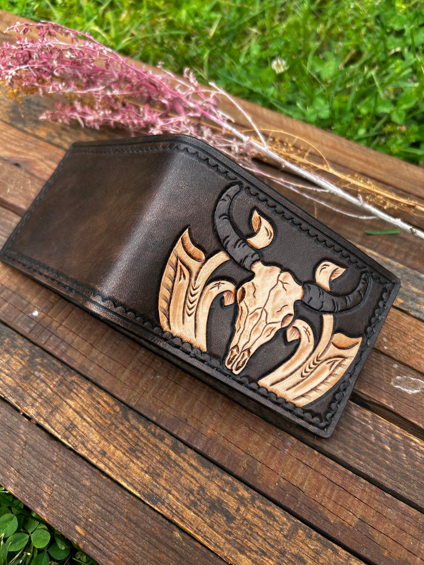 Wallet: Bull Skull