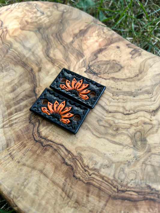 2x Sunflower Boot Charms -Ready to Ship