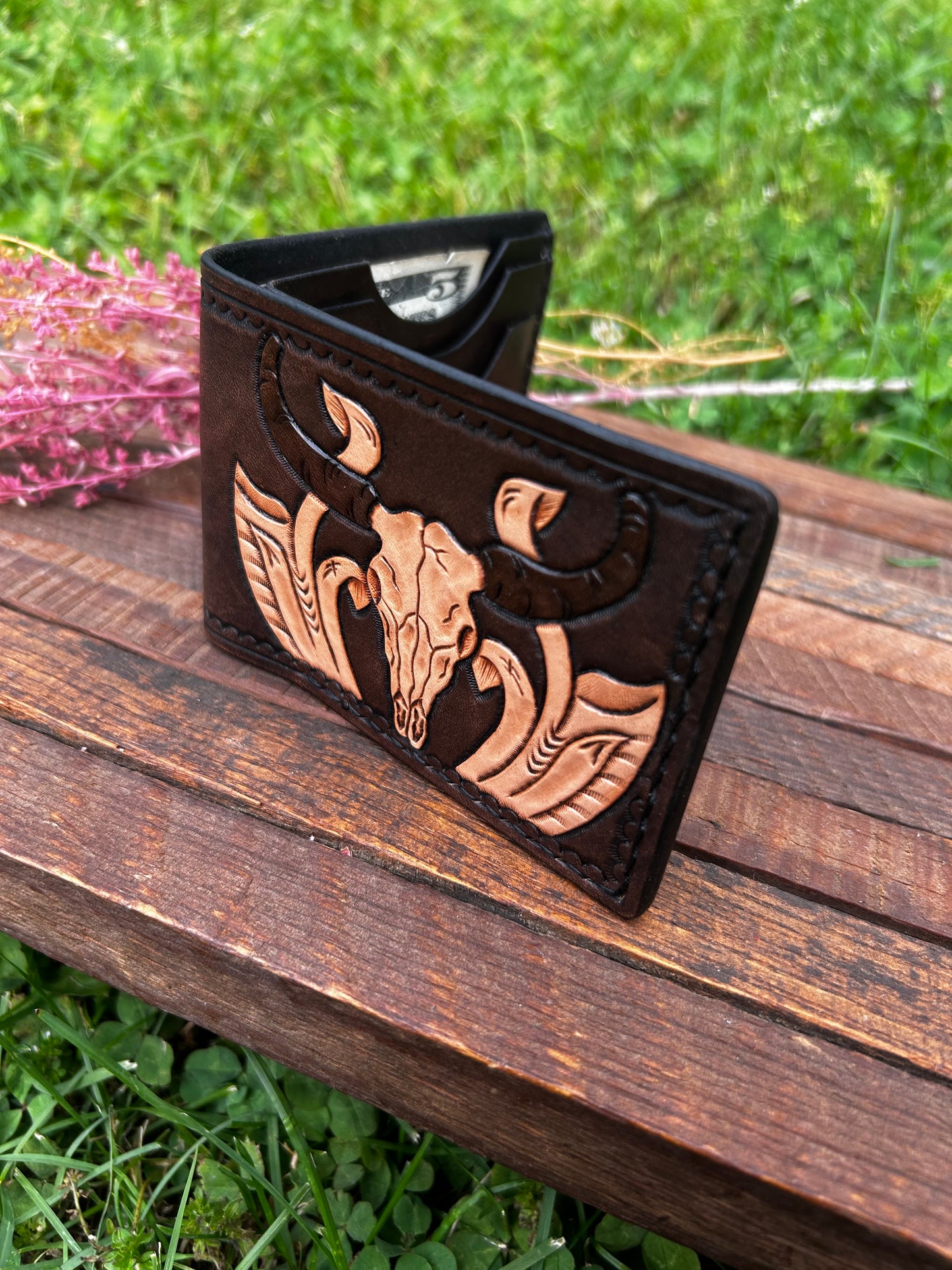 Wallet: Bull Skull