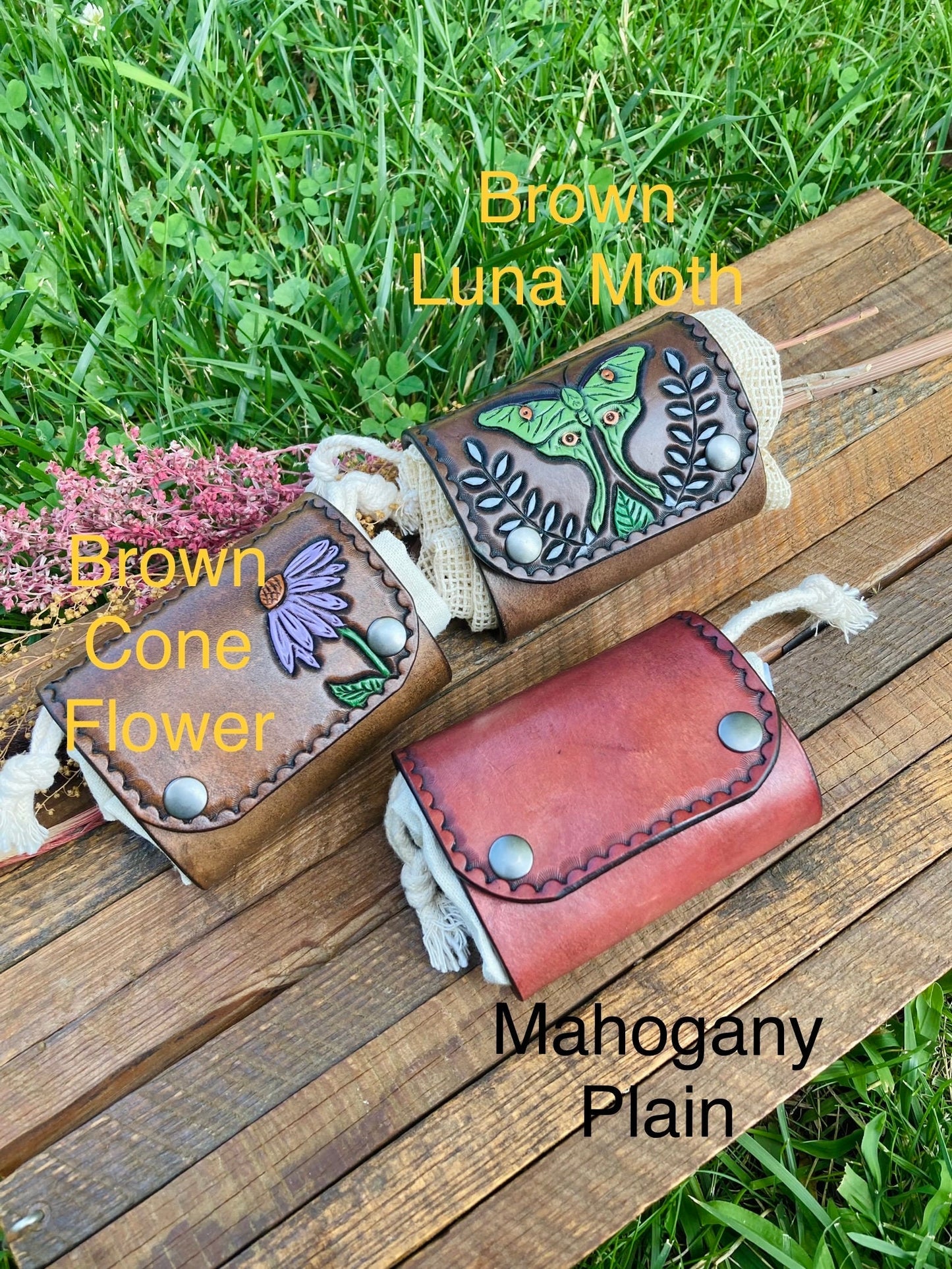 Foraging Bag: Luna Moth & Flower